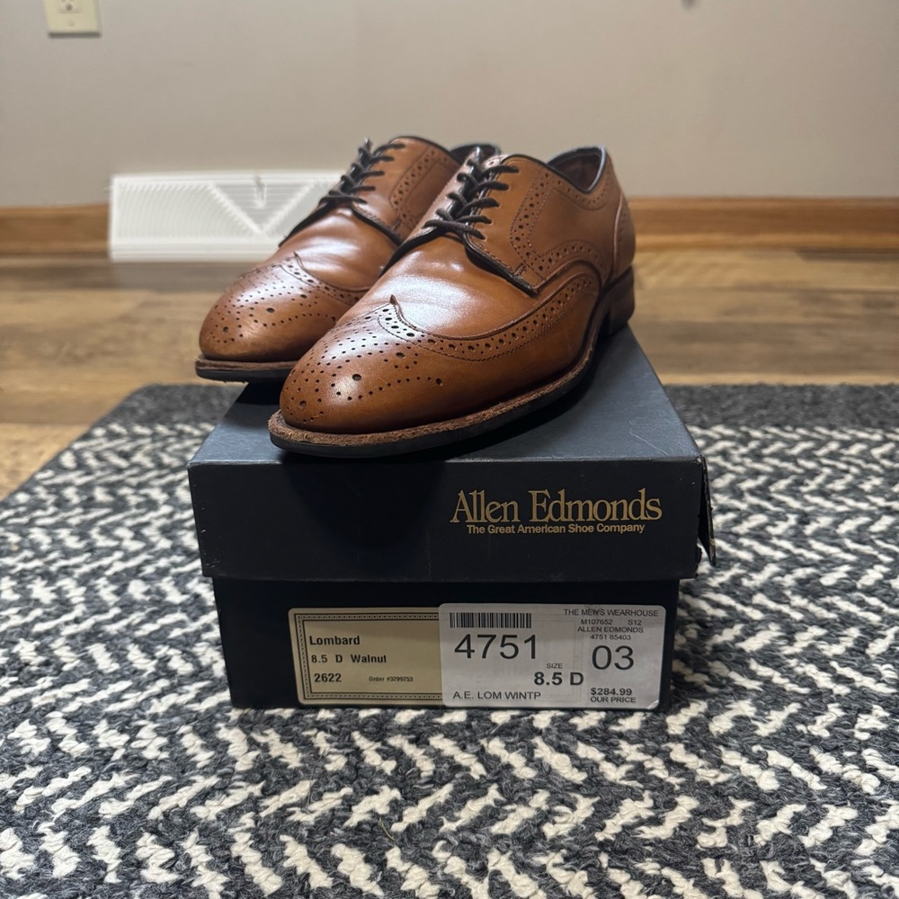 Allen Edmonds Men's Brown Oxford Shoes